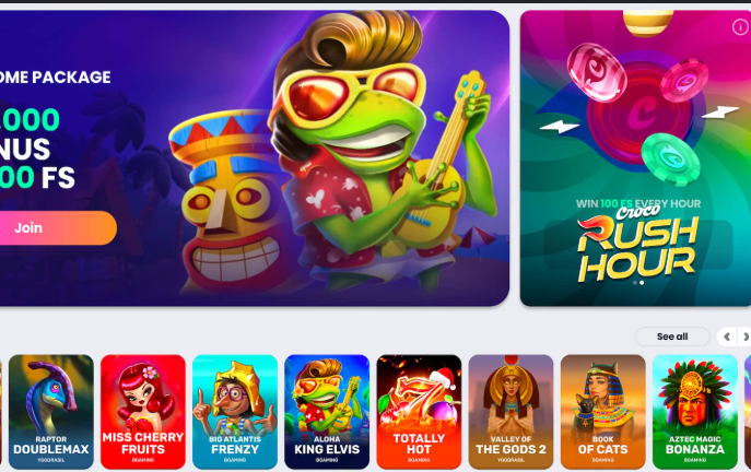 Croco Slots Game Selection